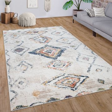 Teppich Kayacik 575, Paco Home, rechteckig, Höhe: 12 mm, Kurzflor, Rauten Muster, ideal im Wohnzimmer & Schlafzimmer