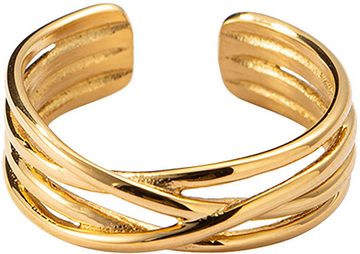 Firetti Ring-Set Multipack Schmuck Geschenk Damenring verschlungen (Set, 3-tlg), Made in Germany