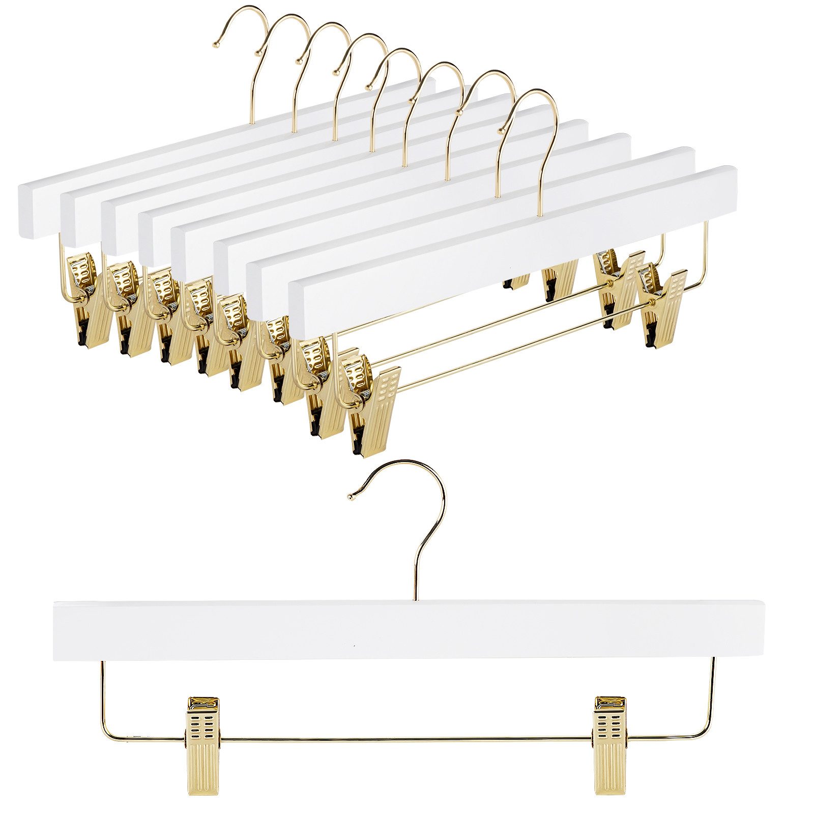 Homewit Kleiderbügel 10/20 Stück, Silberne Metall-Hosenbügel, günstig online kaufen