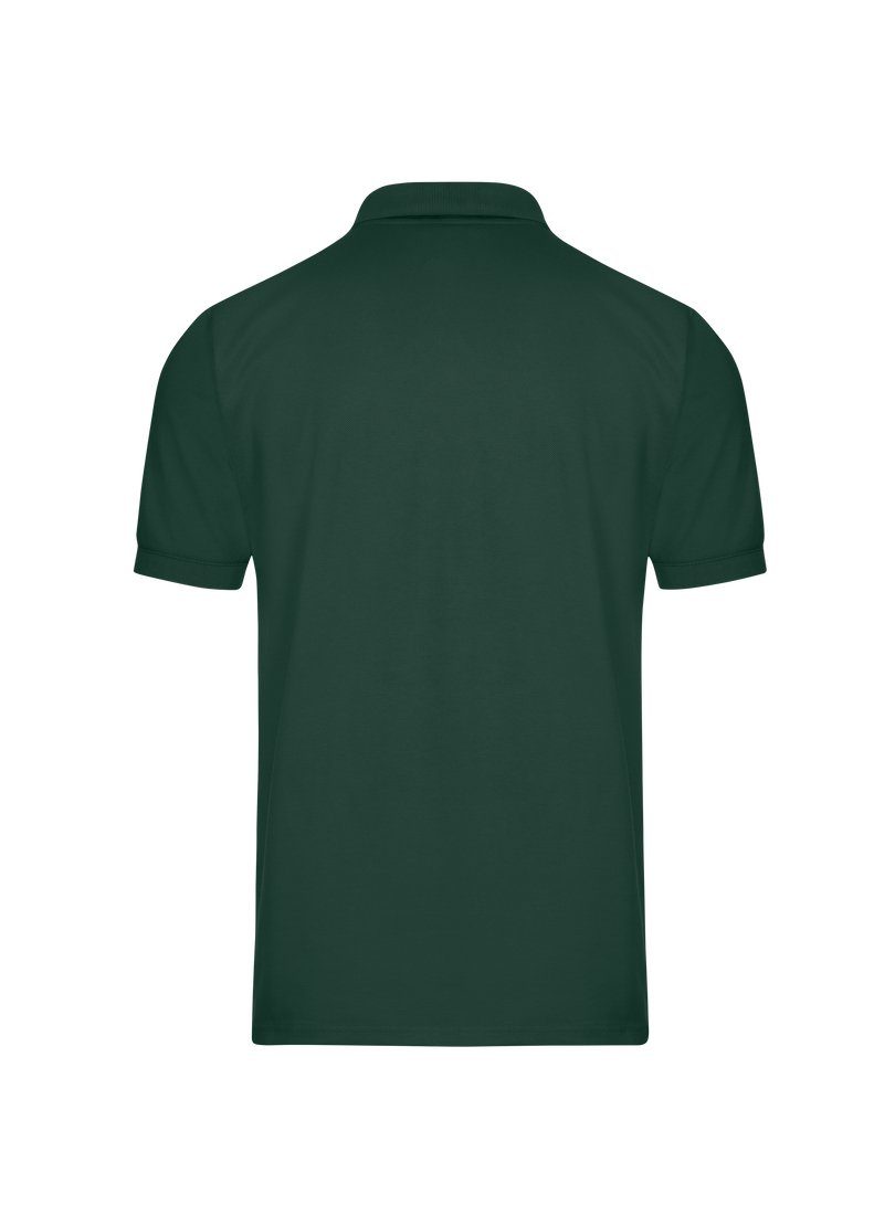 Trigema Poloshirt TRIGEMA Poloshirt Piqué-Qualität tanne in