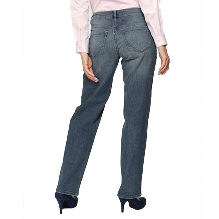 MAC Regular-fit-Jeans MAC Gracia Straight-Leg Jeans klassische Damen Freizeit-Hose in Light Waschung Denim-Hose Blau