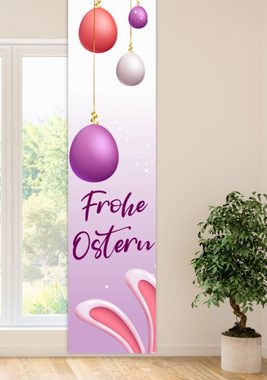Schiebegardine Ostern in flieder HxB 260x60 cm - B-line, gardinen-for-life