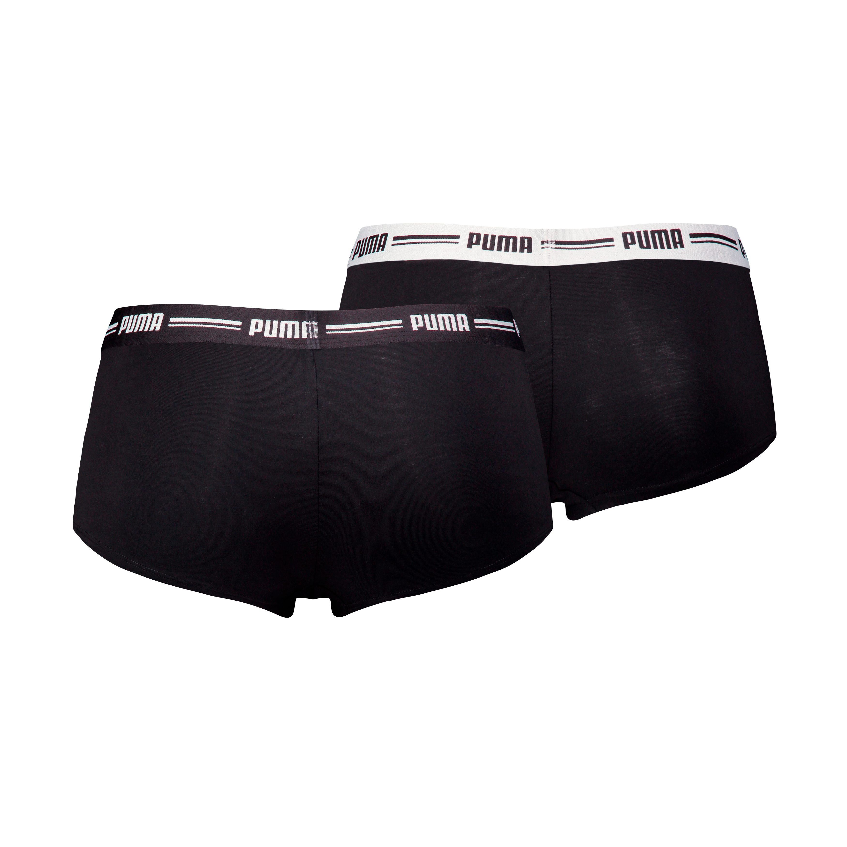 PUMA Panty PUMA WOMEN MINI SHORT 2P (2er Pack) schmaler Logo-Gummibund günstig online kaufen