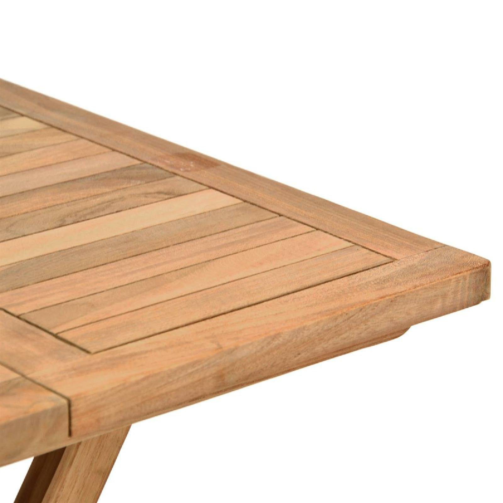 VCM Gartentisch Balkontisch Klappbar H. 58 x B. 50 x T. 7 cm, Klapptisch