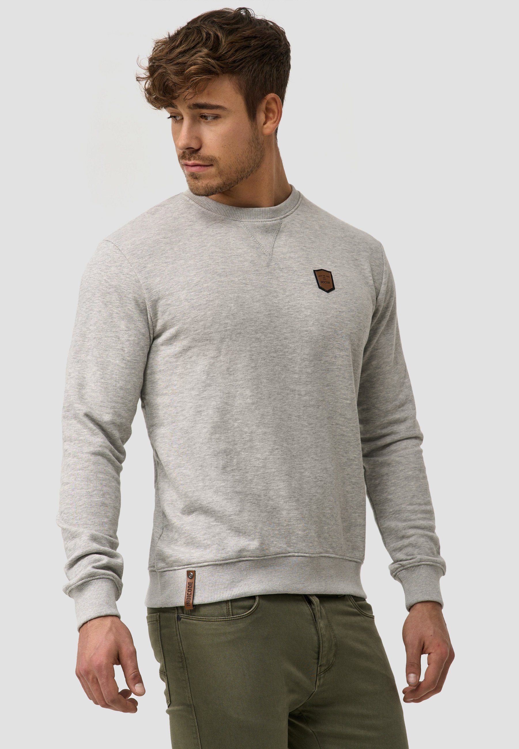 Indicode Sweater Herren Beechen Sweatshirt Herrenpulli