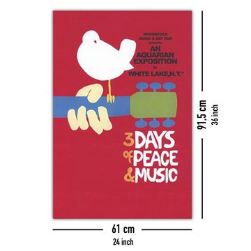 Close Up Poster Woodstock Poster 3 Days of Peace and Music 61 x 91,5 cm