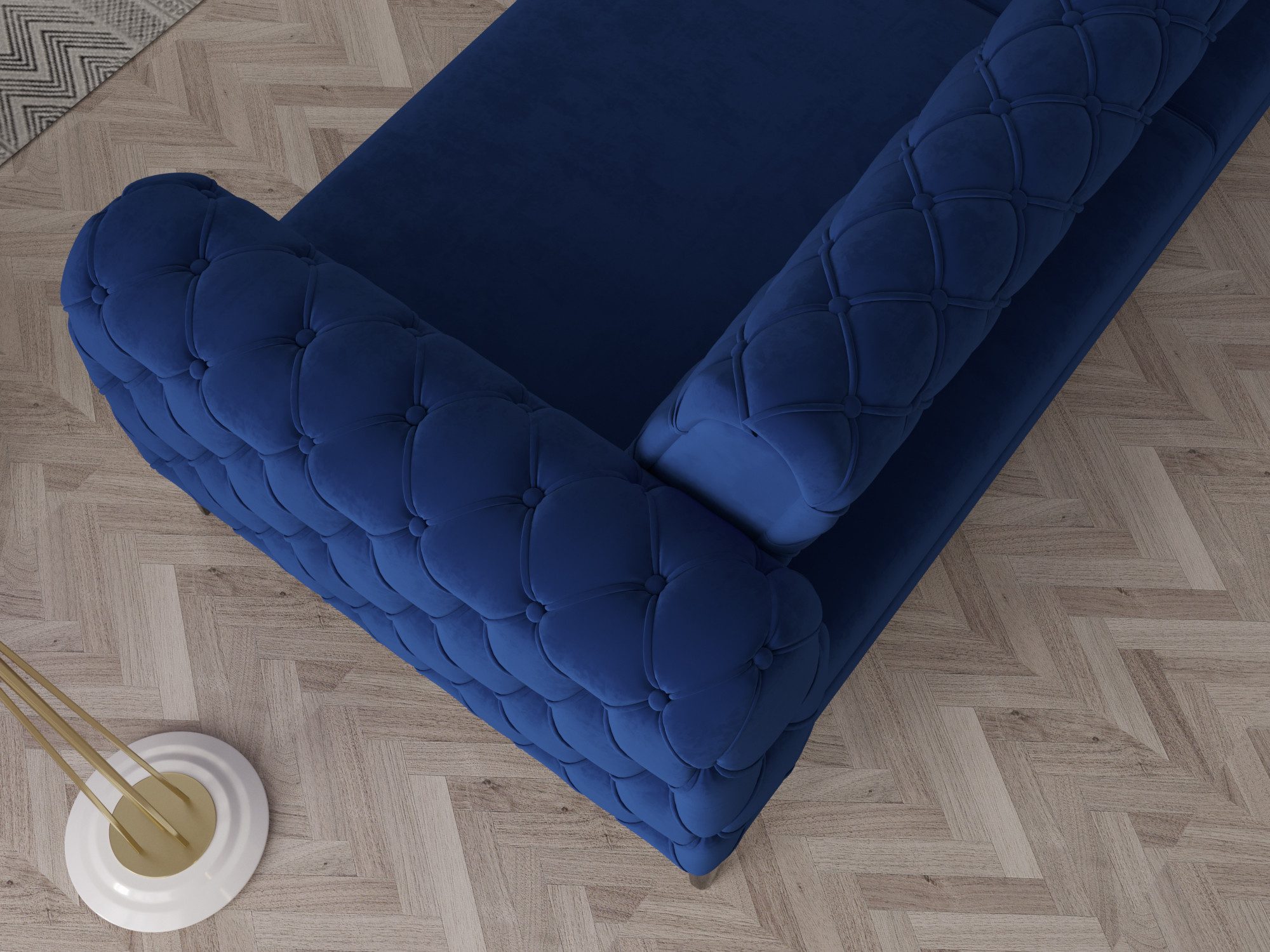 Möbeldreams Chesterfield-Sofa Set Arizona Chesterfield Schlaffunktion 3-2-1 .3-3-1 .3-1 .2-1, 3 Teile, Schlaffunktion – Bild 2 von 4