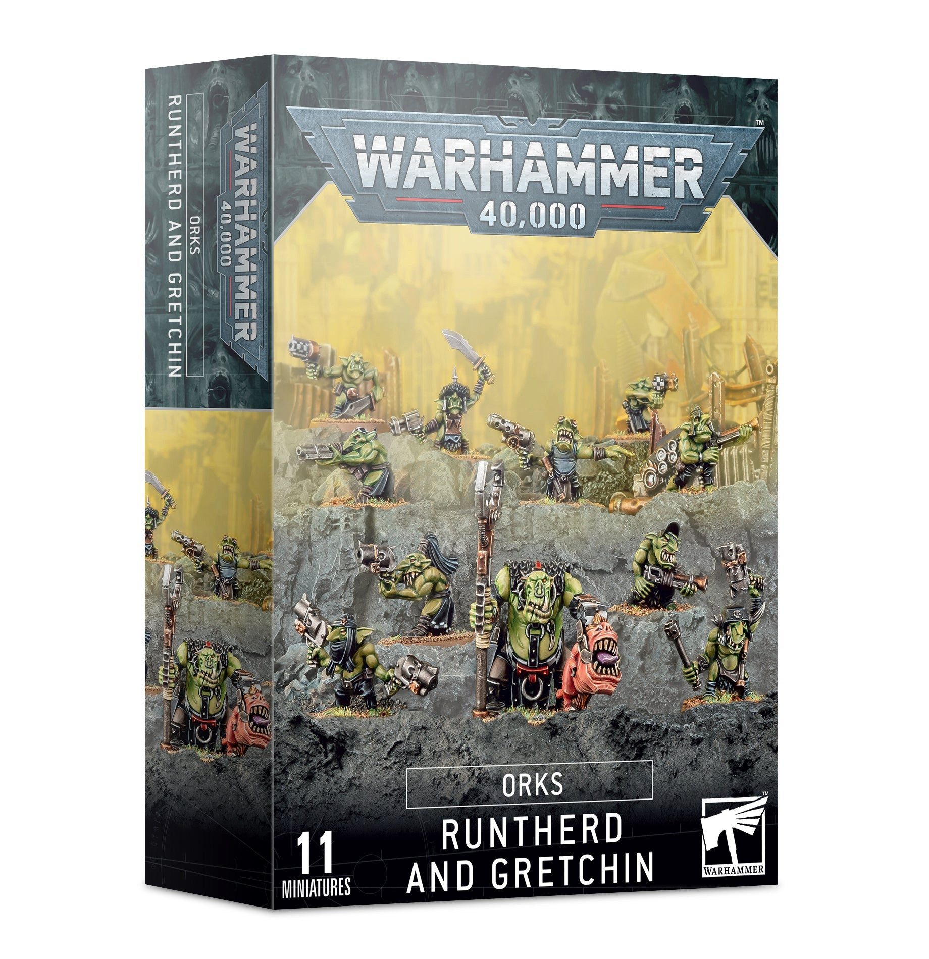 Games Workshop Spielfigur Warhammer 40.000 Orks Runtherd and Gretchin günstig online kaufen