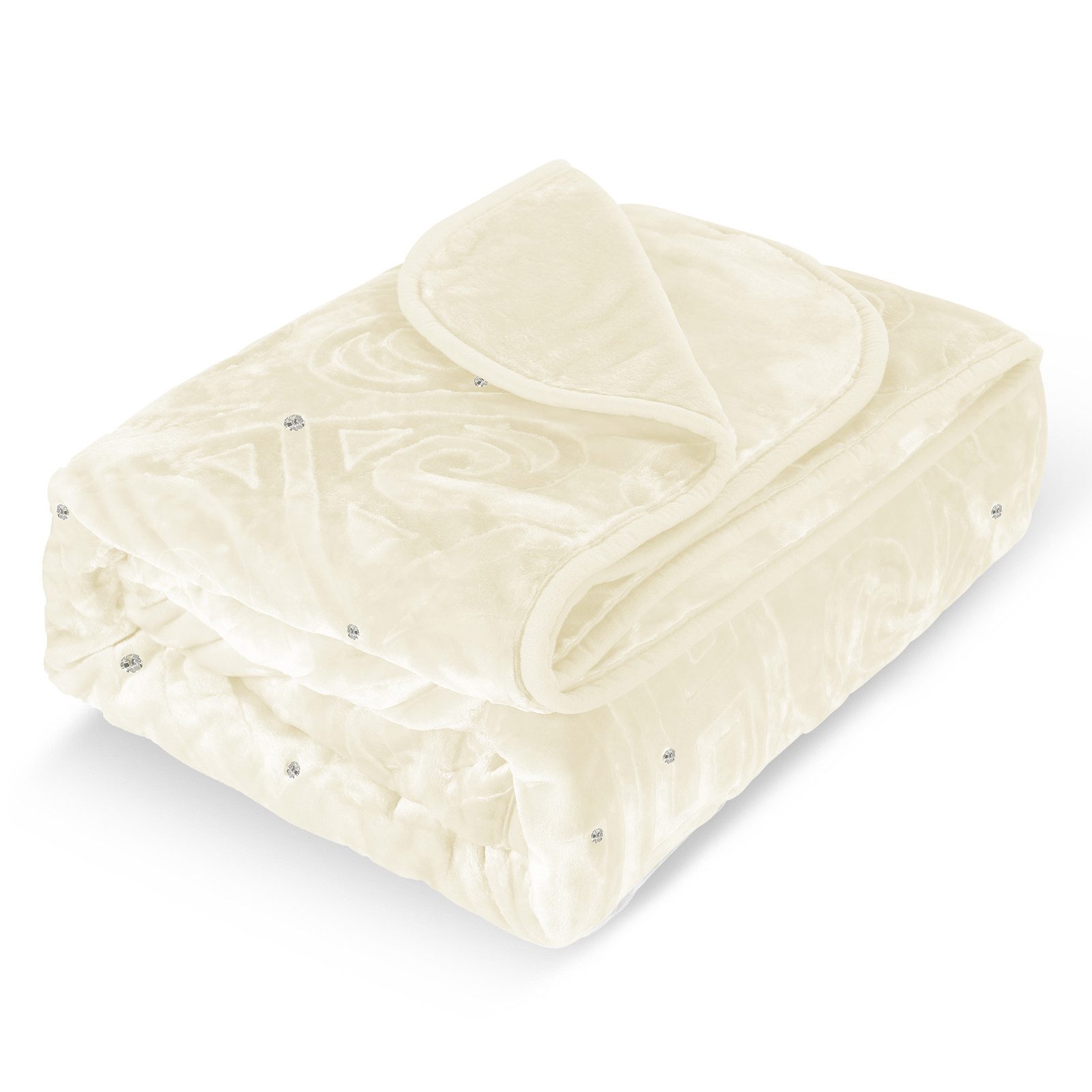 Wohndecke Kuscheldecke Flauschig 200x240 Warm Weiche Bettdecke Einfarbig, H günstig online kaufen