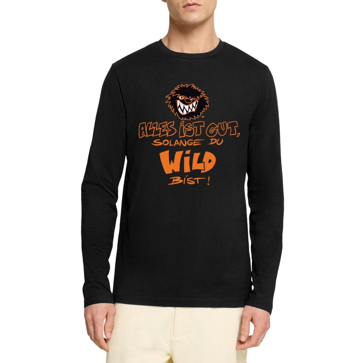 T-Shirt Die Wilden Kerle Spruch Motto mit Logo Premium Langarmshirt Herren