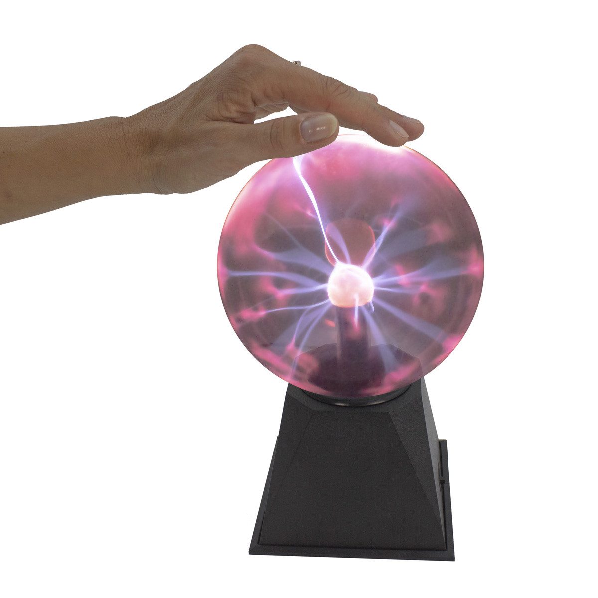 SATISFIRE LED Dekolicht Plasmakugel Plasmaball magisch zuckend Blitz-Show rot, rot