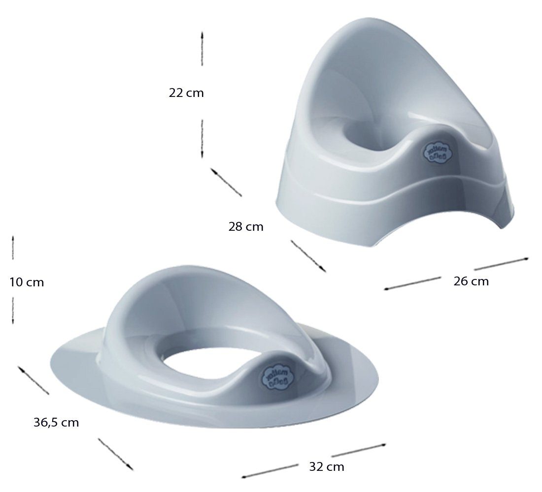 SET in Grau 84 + + + Babybadewanne + EIMER Badeset Teile *WANNE TOPF WC Weiß Europa), GESTELL Maltex + Wanne AUFSATZ - (Made Ständer cm, Classic SITZ Baby + 5