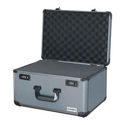 HMF Kameratasche Transportkoffer für Kamera Equipment, Waffen und Dokumente, abschließbarer Aufbewahrungskoffer, 46x33x26 cm