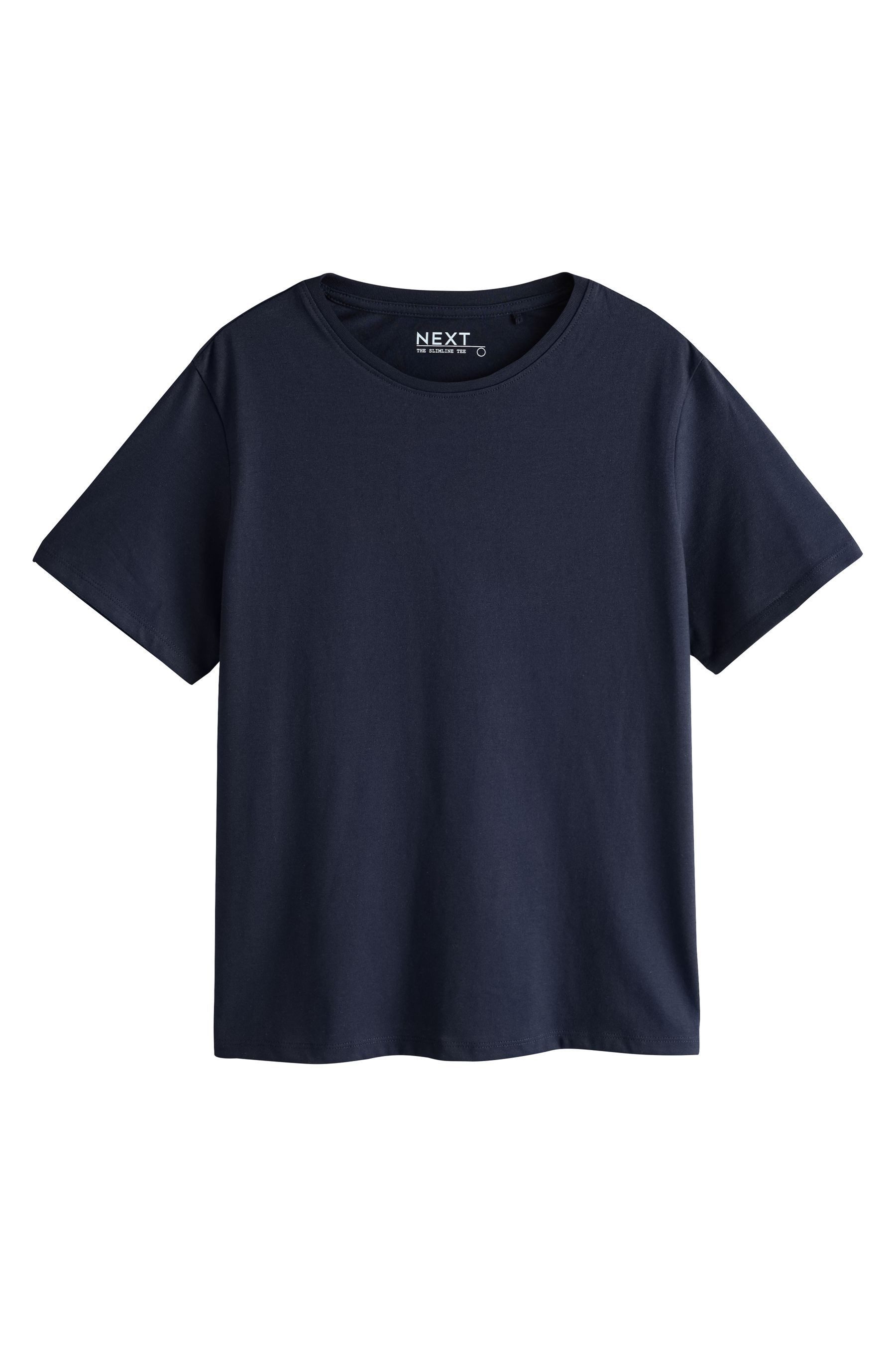 Next T-Shirt Slim Fit T-Shirt mit Rundhalsausschnitt (1-tlg)