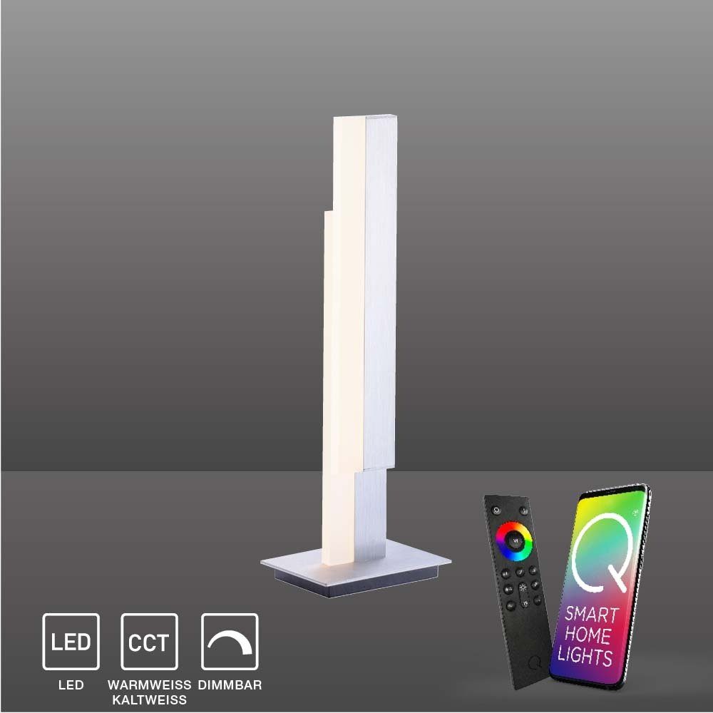 Paul Neuhaus Smarte LED-Leuchte LED Tischleuchte Q-Tower Smart Home, Smart Home, CCT-Farbtemperaturregelung, Dimmfunktion, Memoryfunktion, mit Leuchtmittel, CCT Farbwechsel warmweiß - kaltweiß, dimmbar, APP