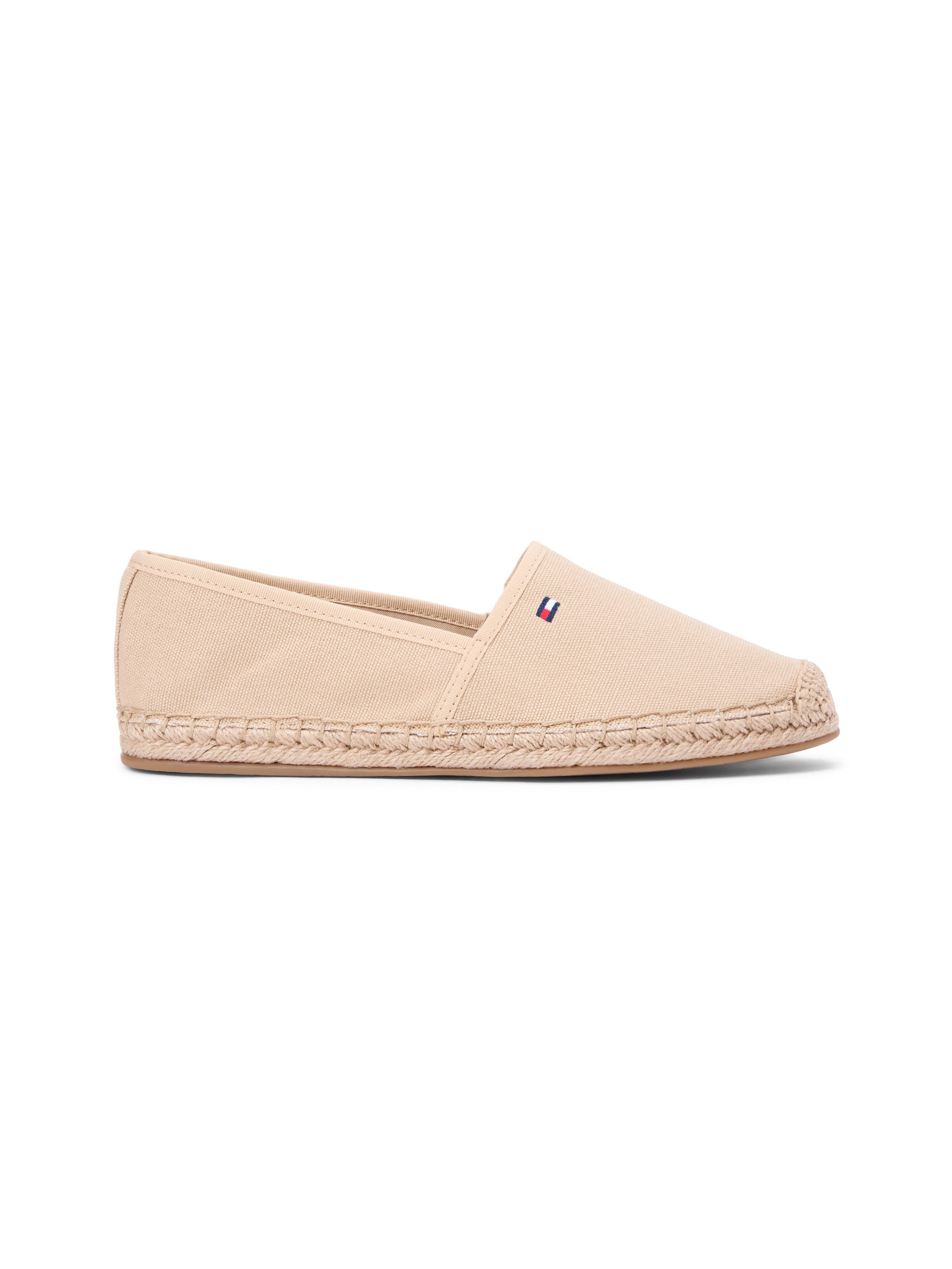 Tommy Hilfiger FLAG CANVAS ESPADRILLE Espadrille,Slipper,Flats,Bequemschuh mit Jutebezug und Ziernähten, schmale Form