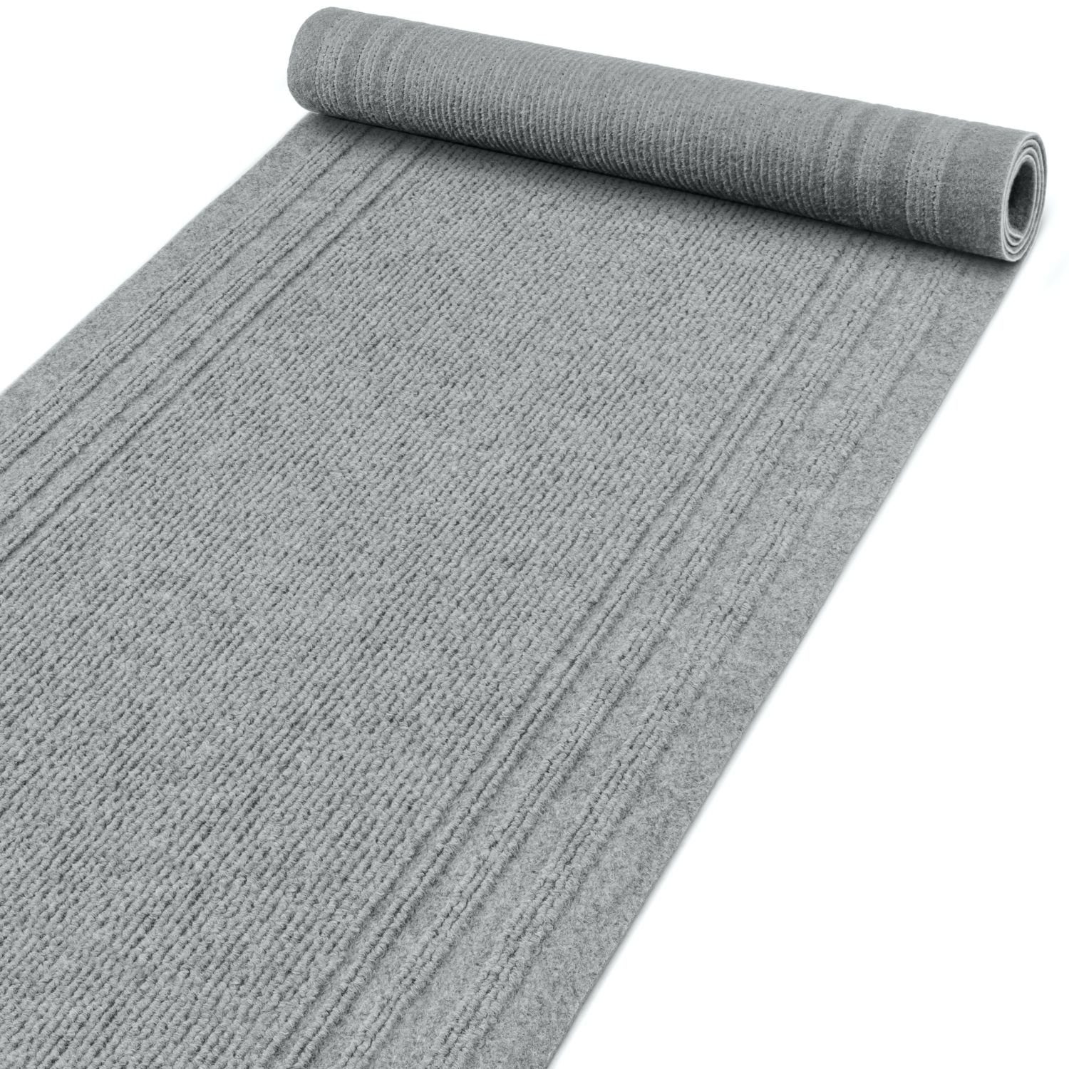 Läufer Teppich Flurläufer Läufer Bodenläufer Textil PASSAT Gestreift Robust, ANRO, Rechteckig, Höhe: 5 mm, Textil