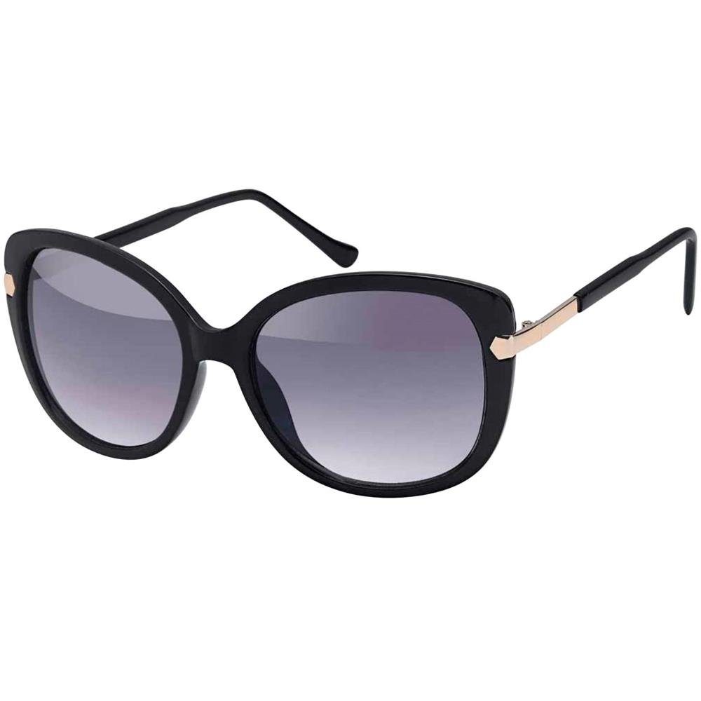 BEZLIT Eyewear Retrosonnenbrille Polarisierte Damen Schmetterlings Sonnen Brille (1-St) mit polarisierten Linsen Schwarz