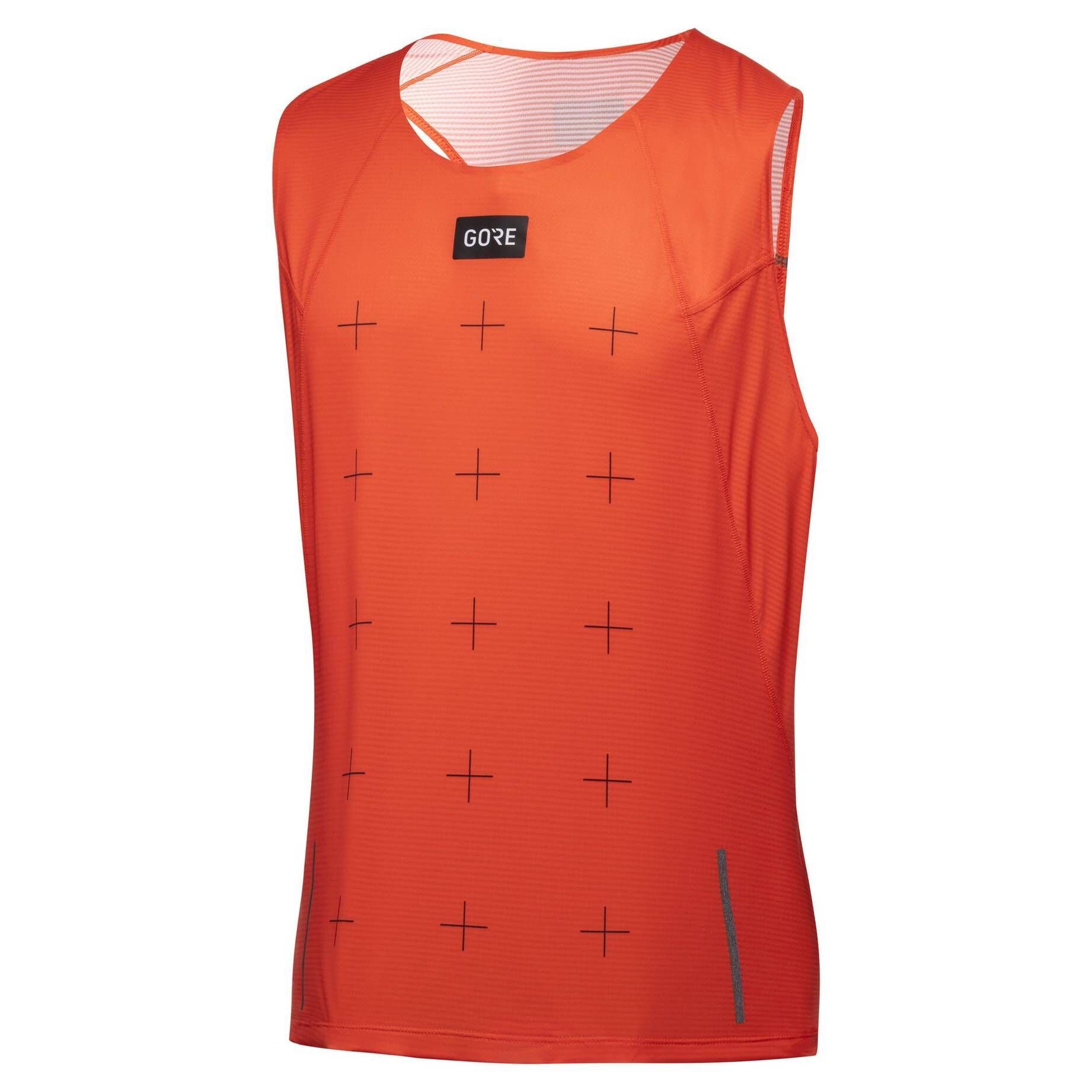GORE® Wear Trainingsshirt SINGLET (506) Herren orangerot (1-tlg) mandarine Laufshirt DAILY CONTEST orange