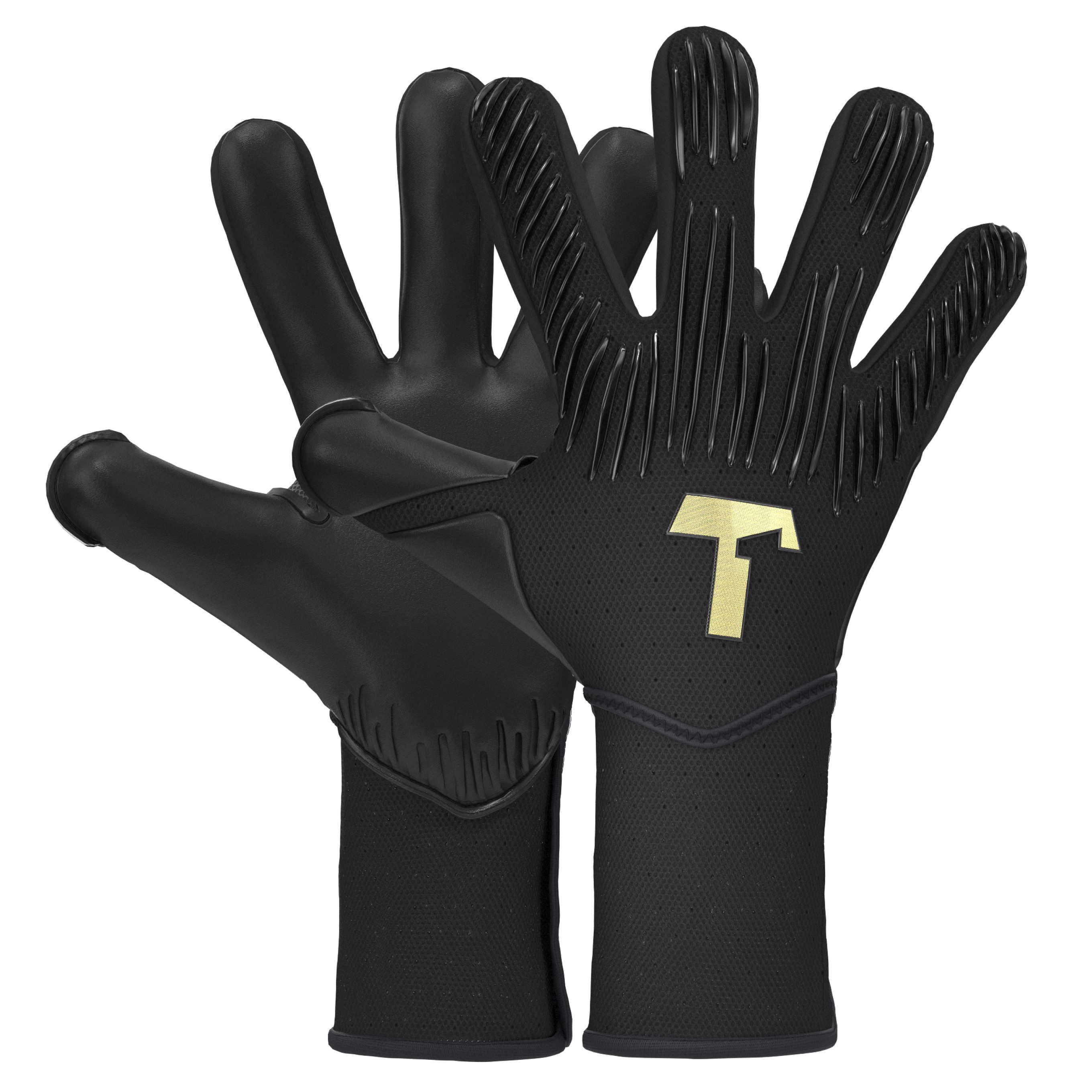 T1TAN Torwarthandschuhe Erwachsene Rebel Black-Out