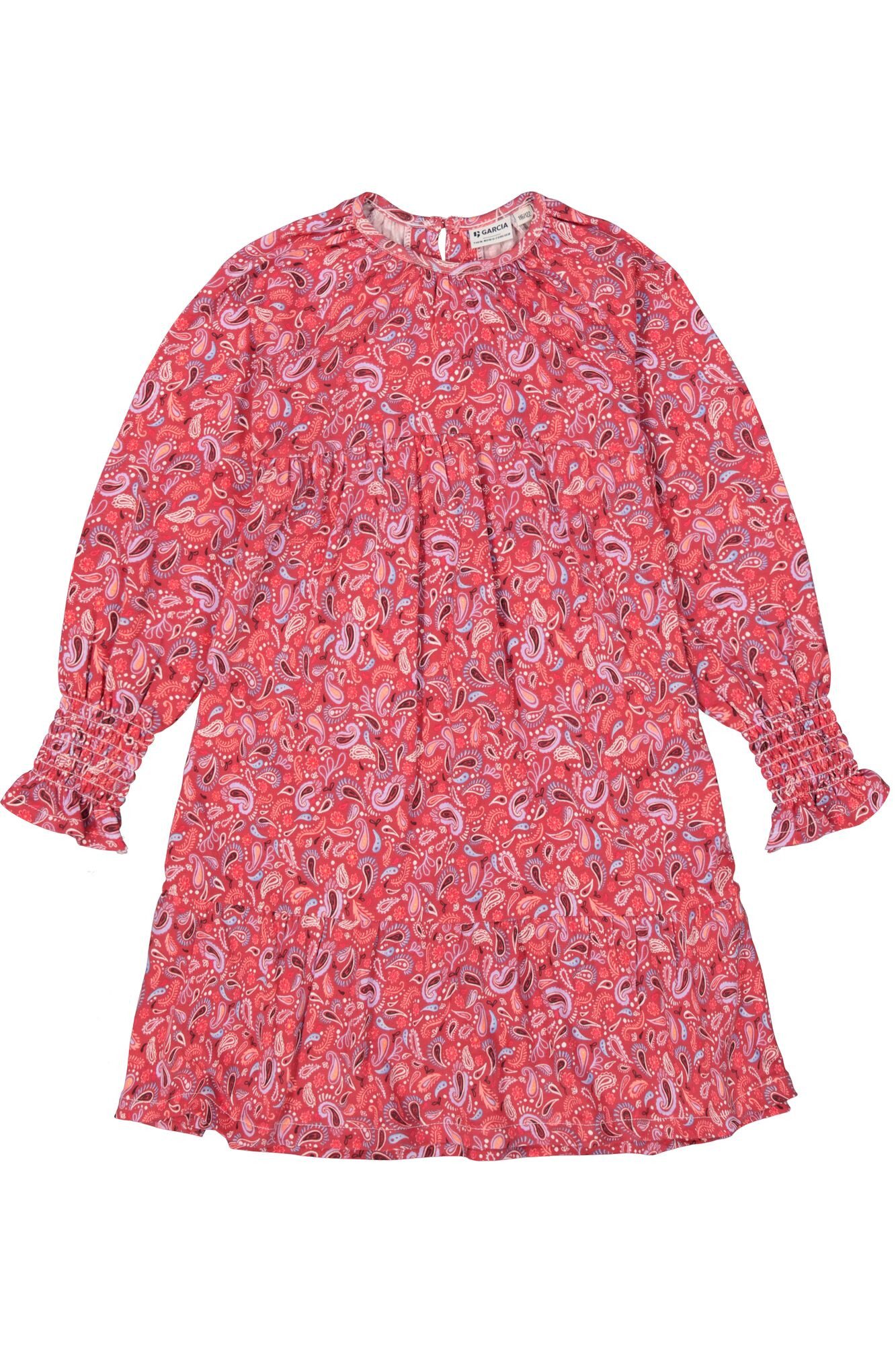 Garcia A-Linien-Kleid langarm mit Allover-Print