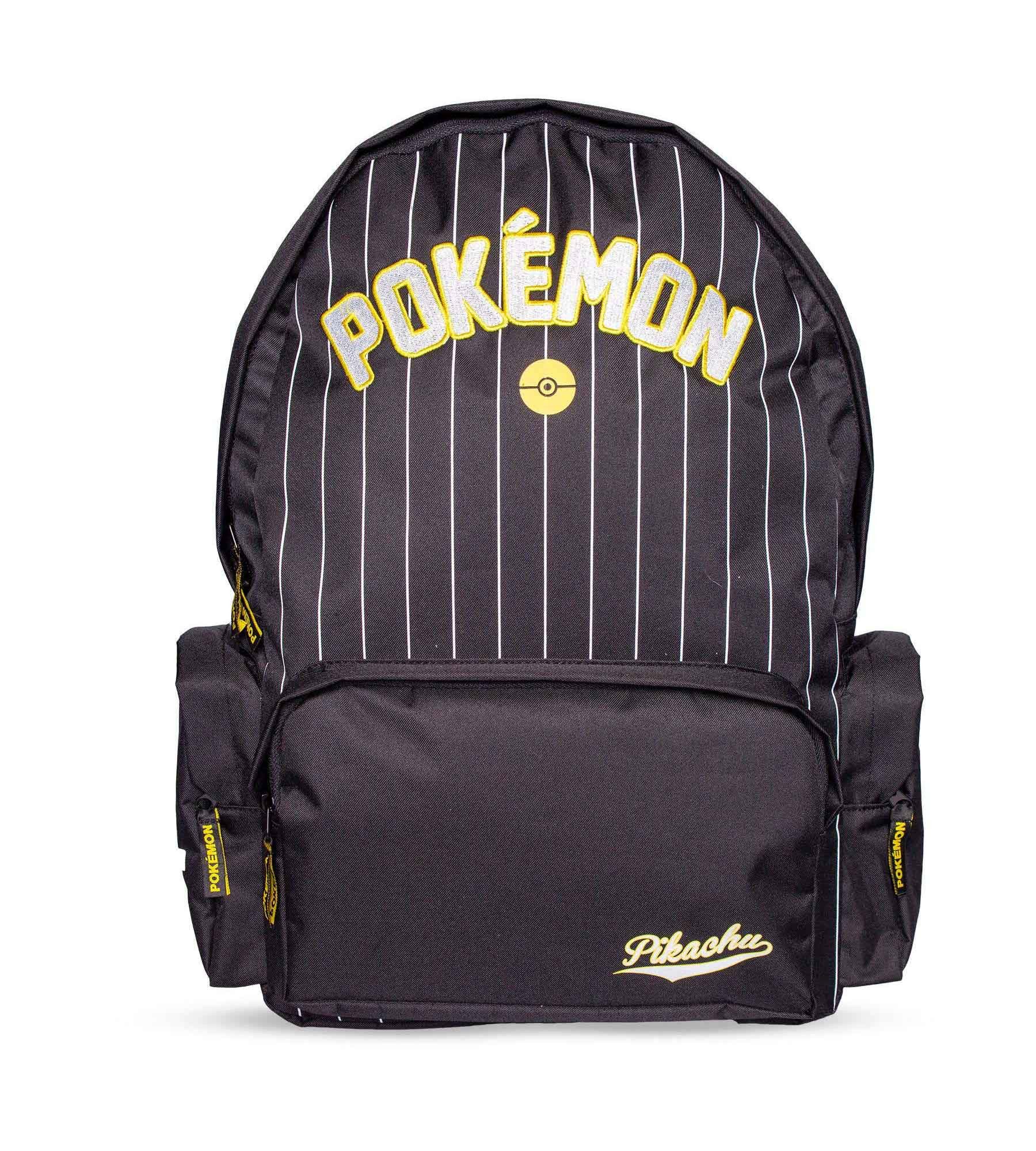 POKÉMON Rucksack Pikachu Deluxe Striped, Streifen Pinstripe Backpack