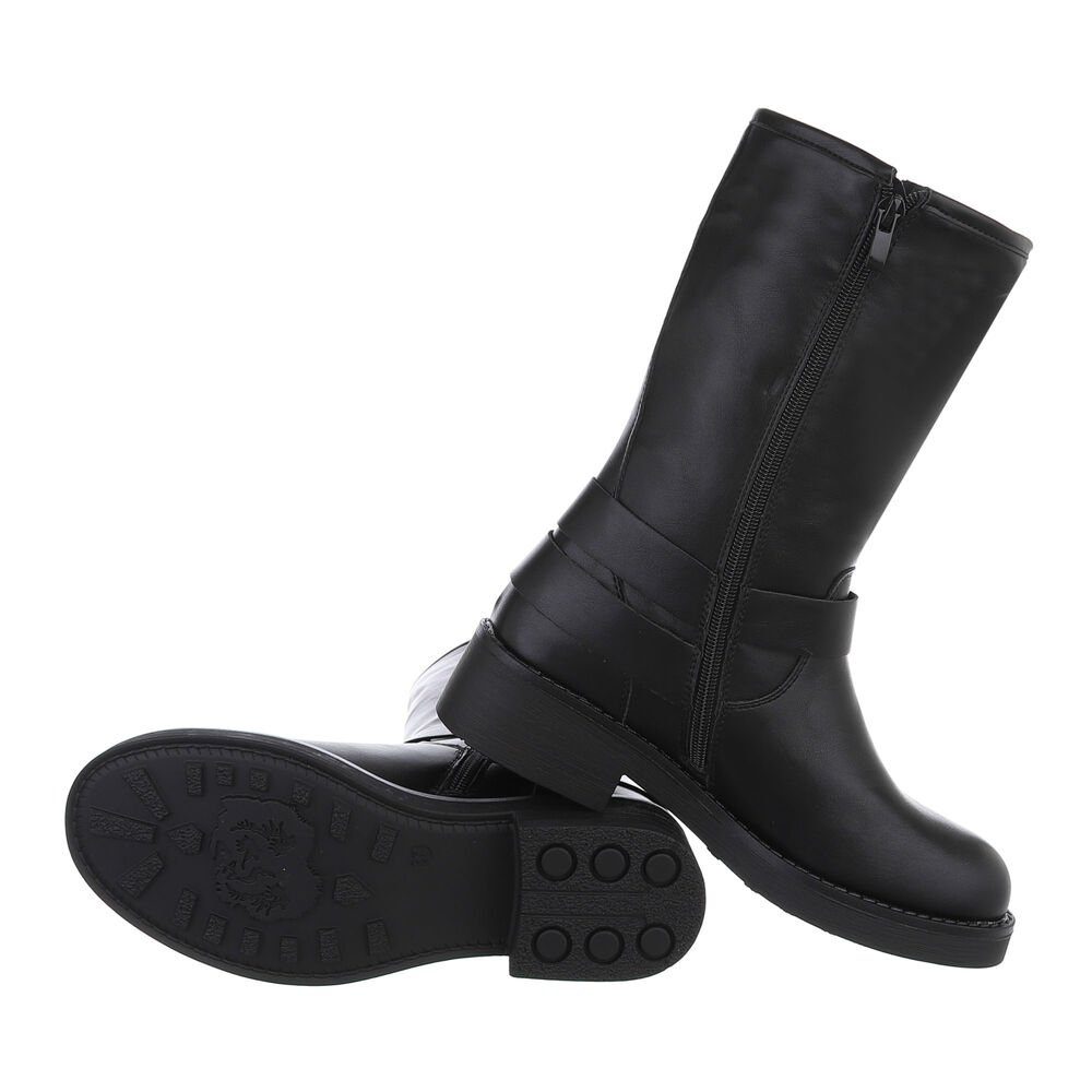 Ital-Design Damen Bikerschuhe Biker Westernstiefel (85276009) günstig online kaufen