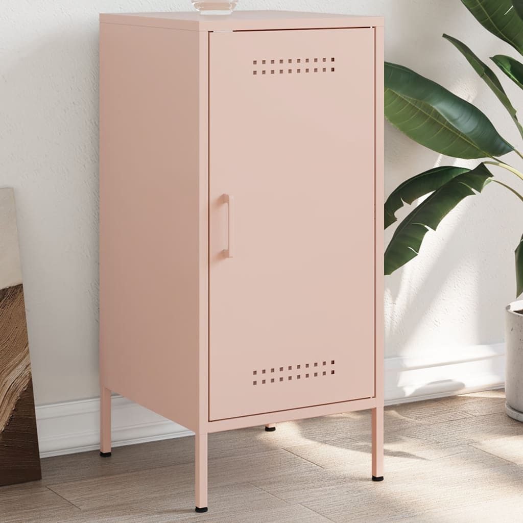 vidaXL Sideboard Sideboard Rosa 36x39x79 cm Stahl (1 St)