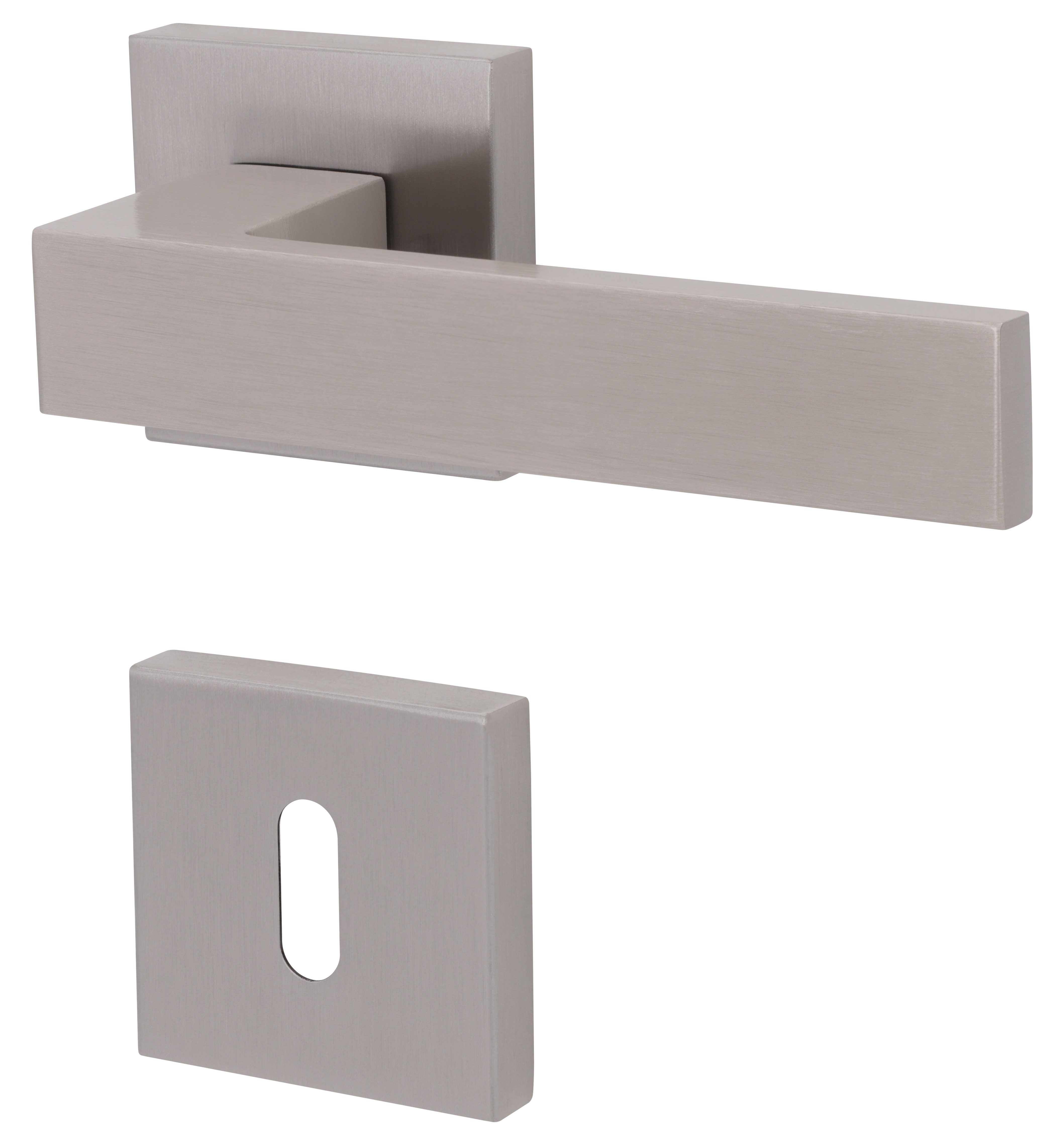 Alpertec Türgriff Matteo I Rosettengarnitur Türbeschlag, Drücker außen, Komplettset für eine Tür