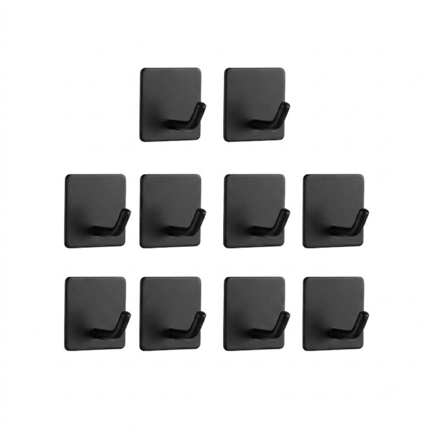TECBULL Handtuchhaken Klebehaken aus Edelstahl, Wandhaken selbstklebend, V2, (10-St) von TECBULL