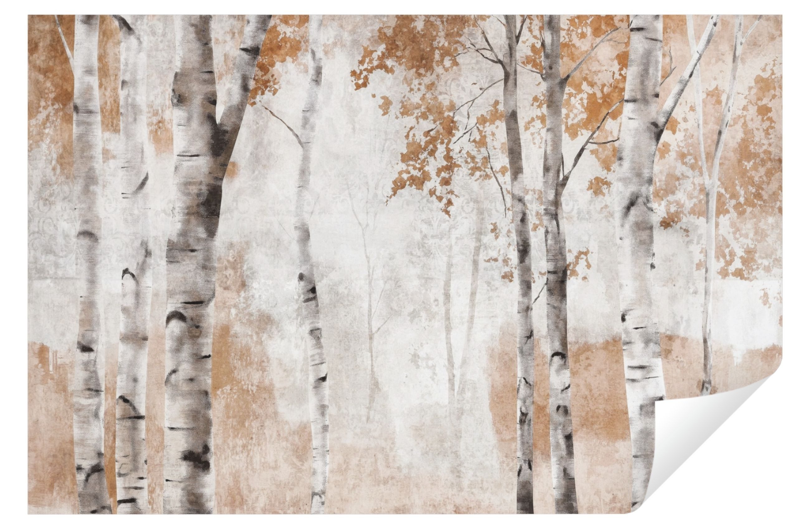 Wallarena Fototapete Wald Birkenwald Vlies Tapete günstig online kaufen