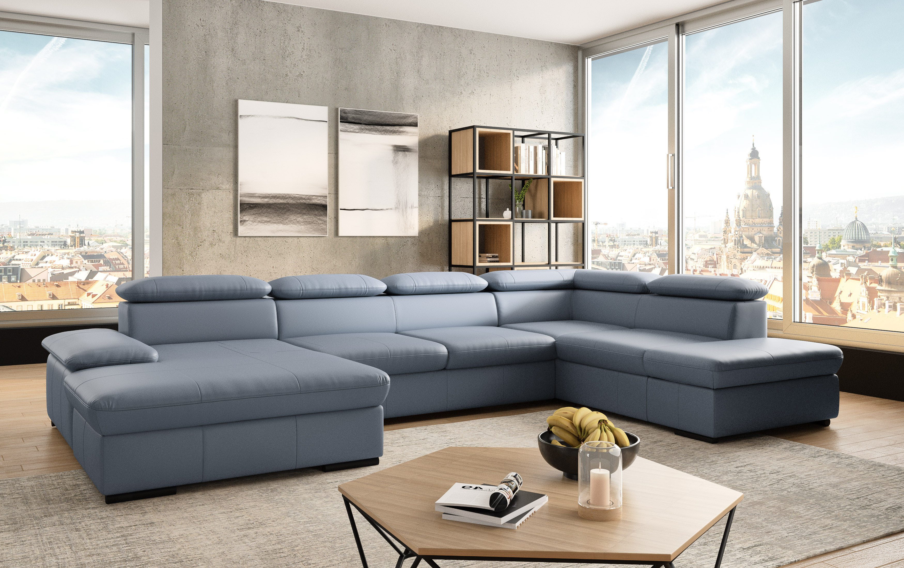 sit&more Wohnlandschaft "Alcudia U-Form", wahlweise mit Bettfunktion günstig online kaufen