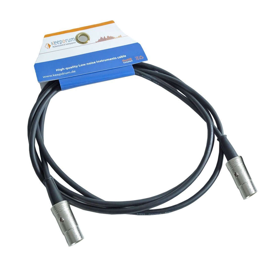 keepdrum keepdrum MIDI-001 Midi-Kabel 2m Audio-Kabel, (200 cm), Midi-Kabel 2m