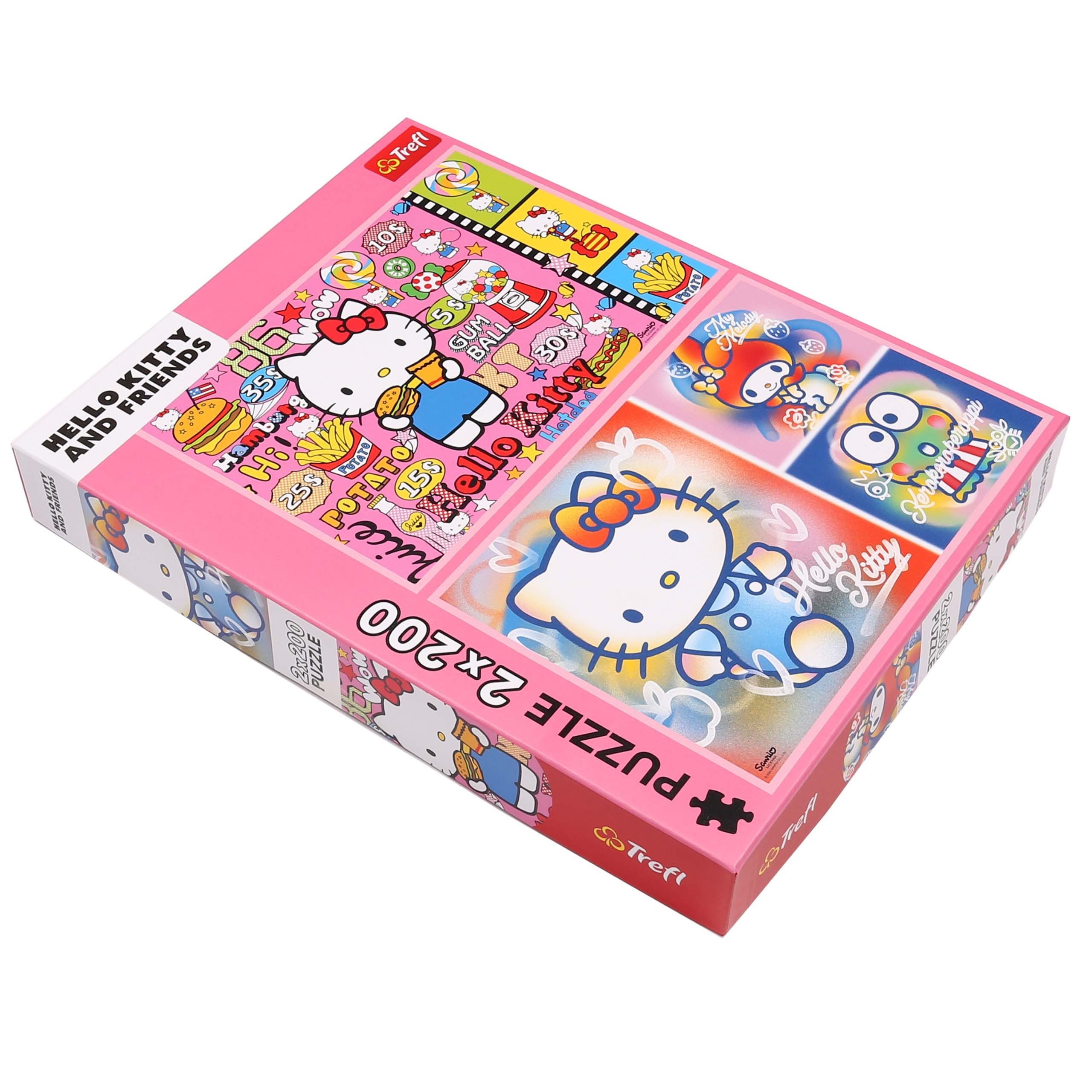 Sarcia.eu Puzzle Hello Kitty und Freunde Puzzle 2x200 Elemente TREFL, Puzzleteile
