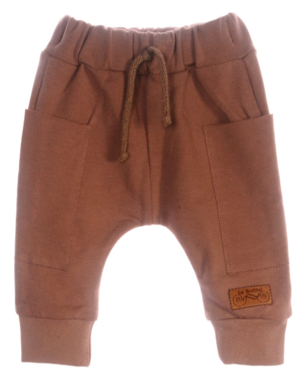 Anzug Kapuzenjacke Shirt und Hose Baby und Kinder Anzug 3Tlg in Beige