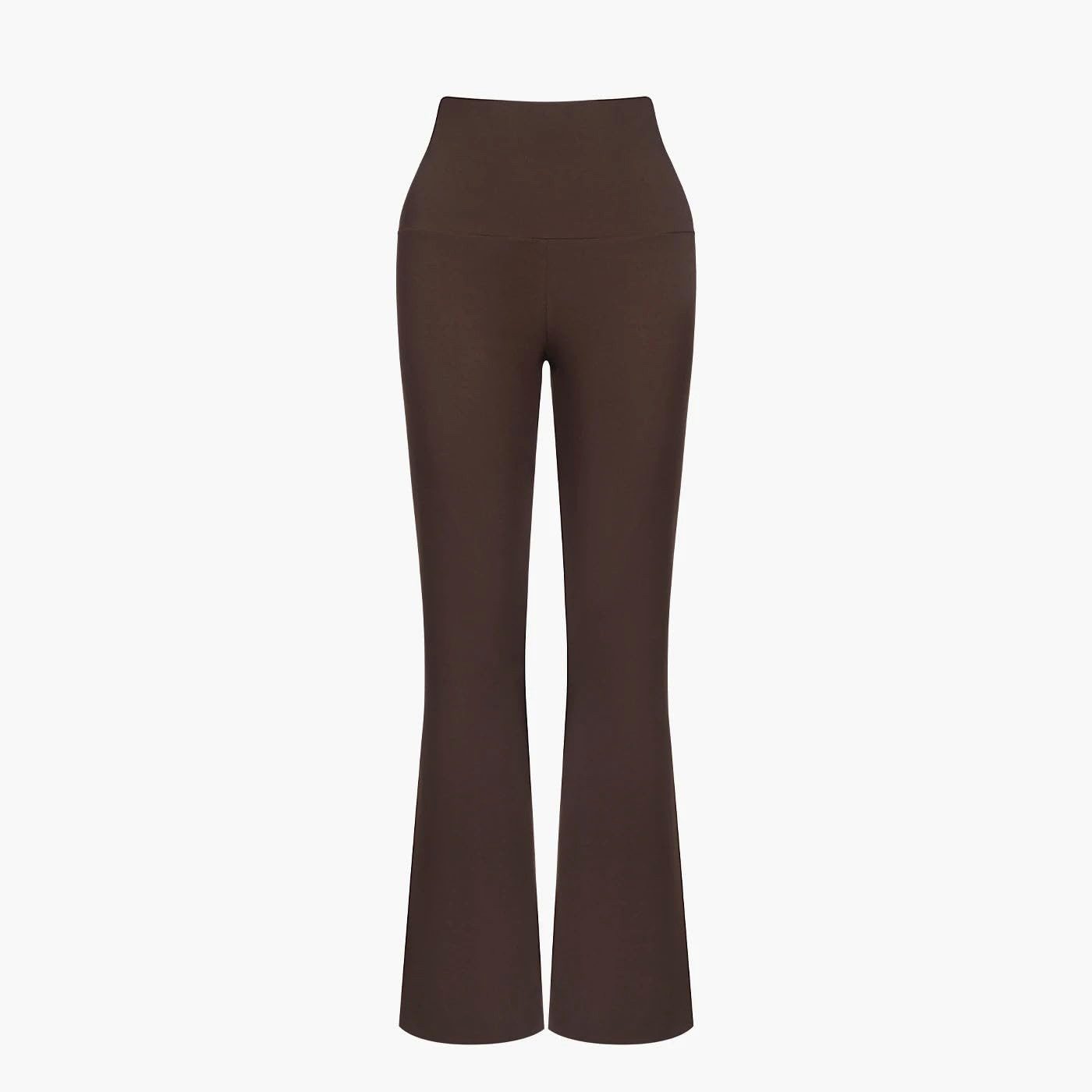 cfab by creamy fabrics Loungehose Cotton Flared Bootcut Leggings-Brown Dark günstig online kaufen