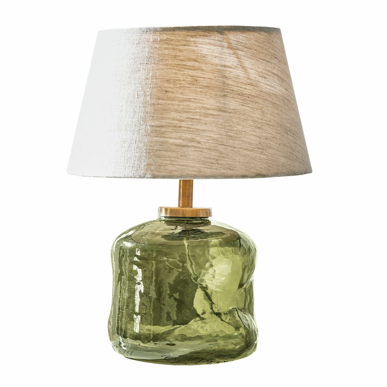 Mirabeau Tischleuchte Tischlampe Rufino grün/beige günstig online kaufen
