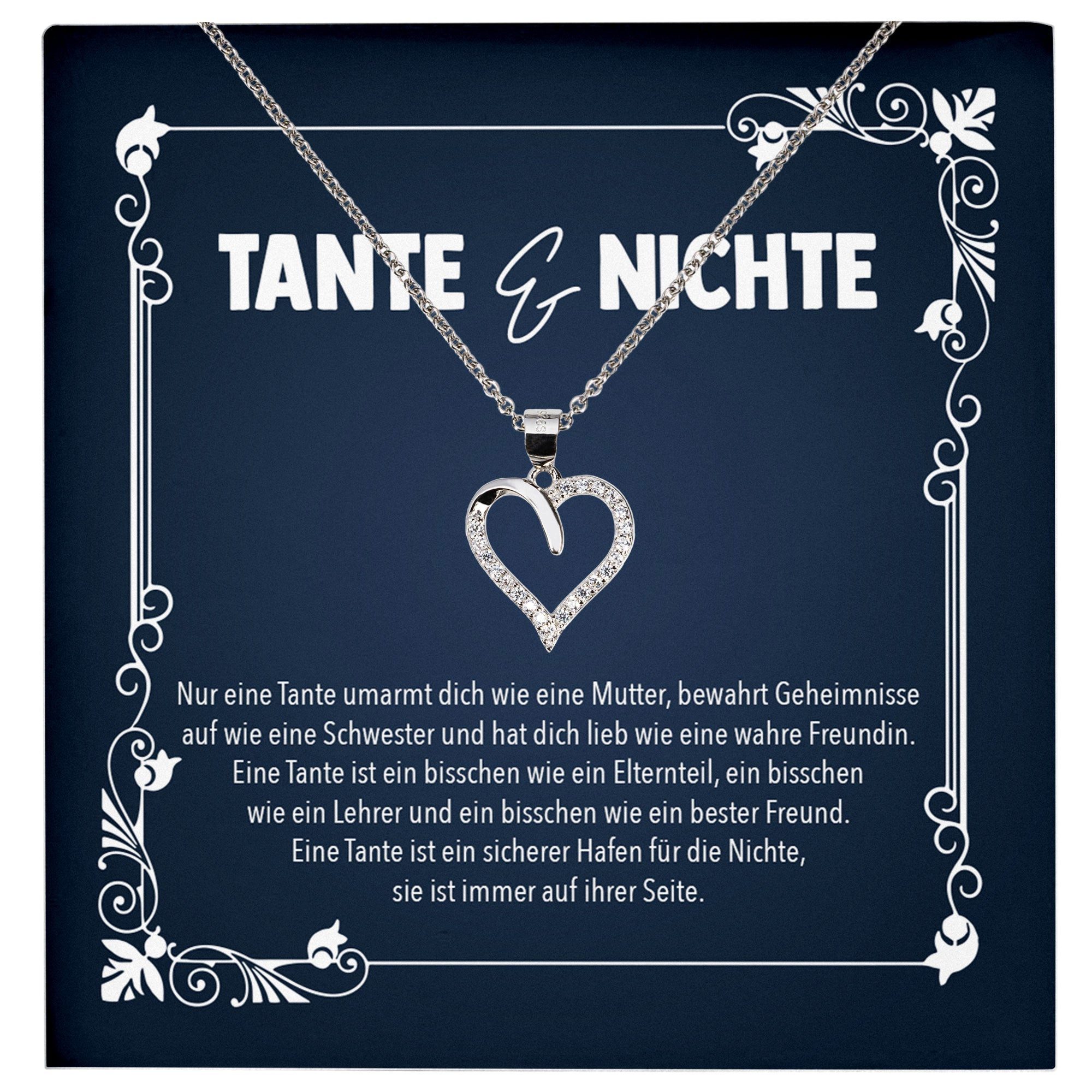 22Feels Schmuckset Tante Geschenk von Nichte Frauen Schmuck Herz Halskette günstig online kaufen