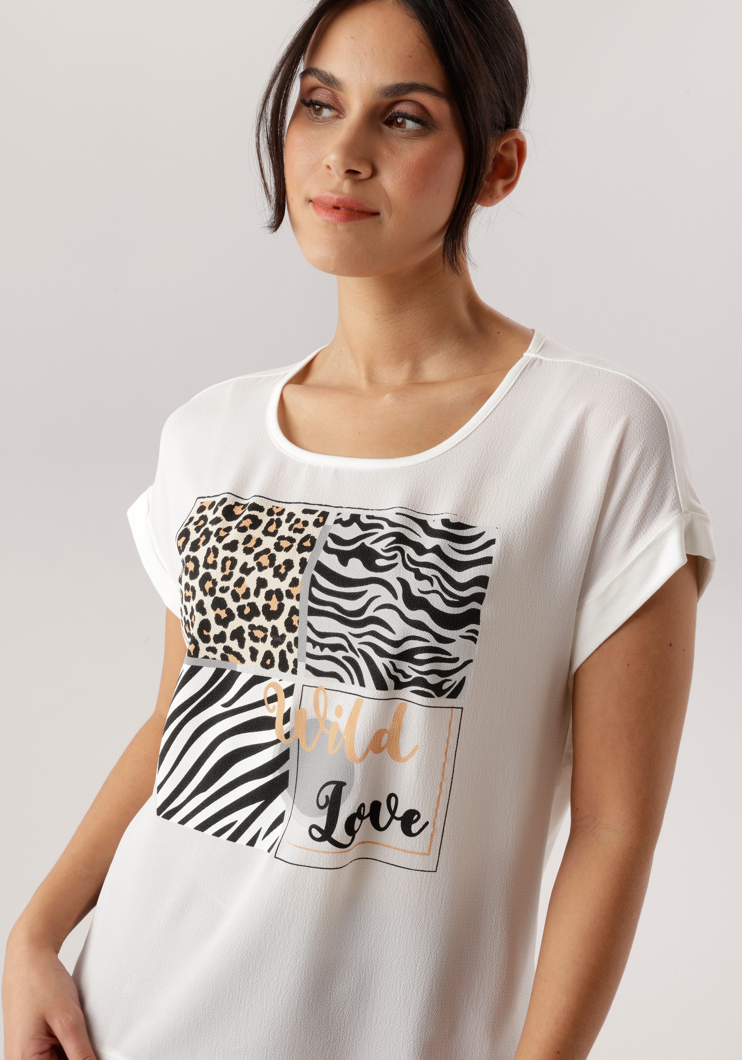 Aniston SELECTED Shirtbluse im Materialmix - NEUE KOLLEKTION. € 29,99, (€ 29,99 pro 1 Stk).