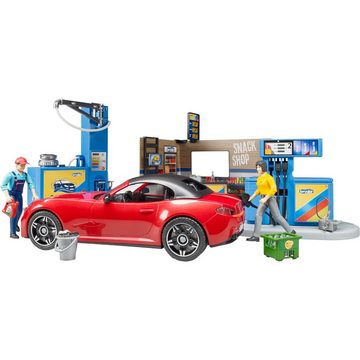 Bruder® Spielfigur bworld Tankstelle mit Waschplatz