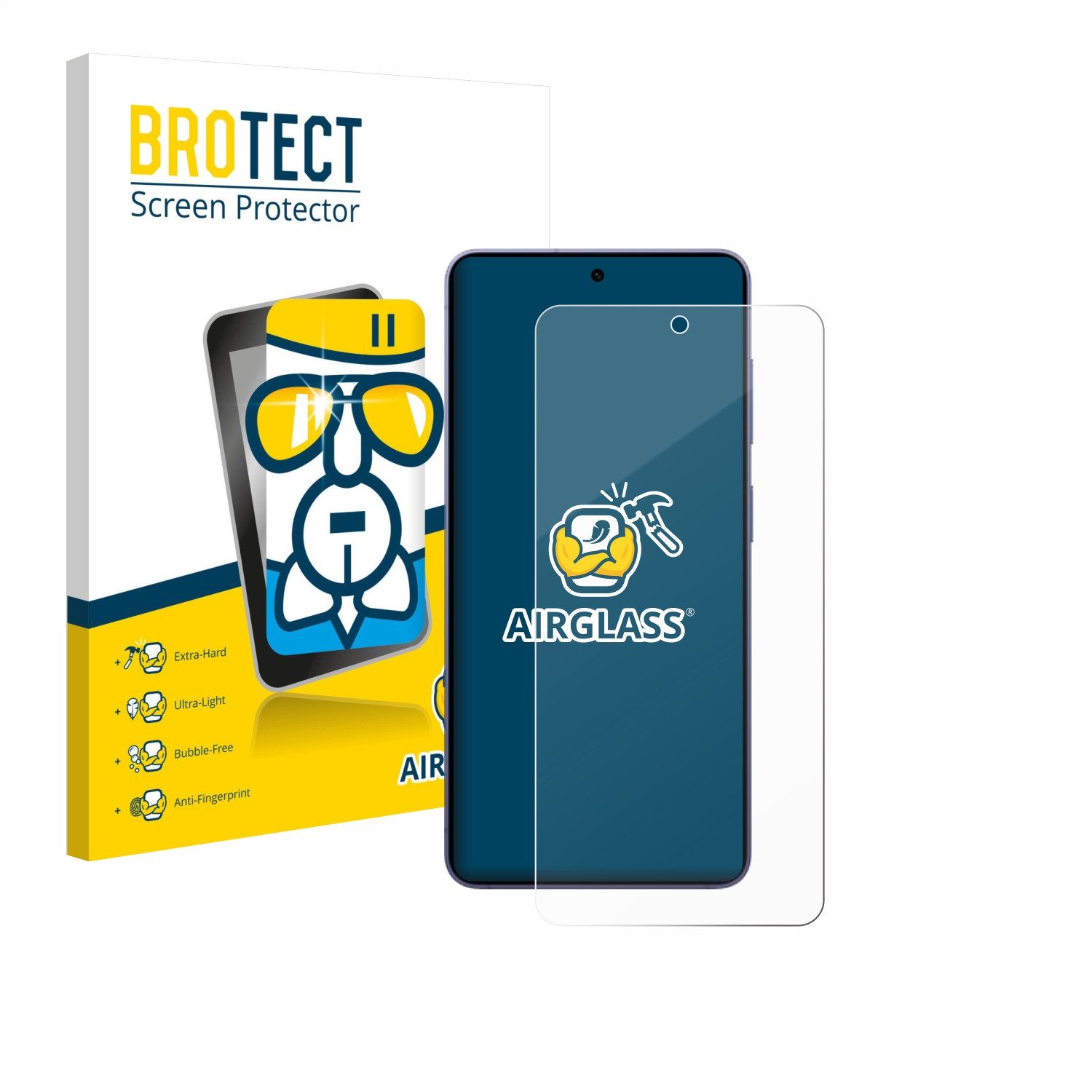 BROTECT Displayschutzglas Folie für Samsung Galaxy S26, Schutzfolie Glas Panzer Display Schutz klar