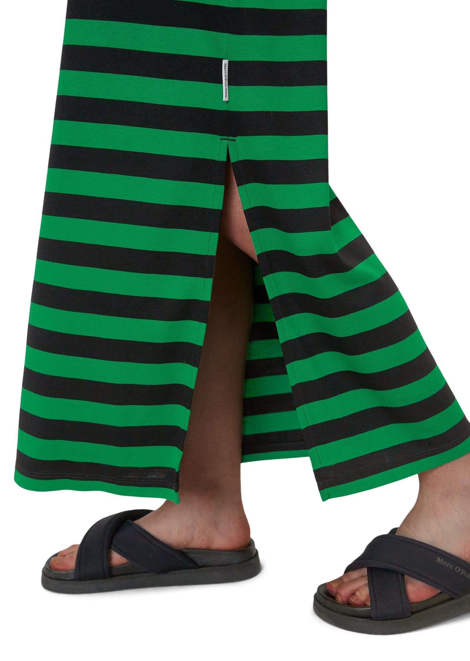 Jerseykleid LENZING™ ECOVERO™ O'Polo DENIM Marc schwarz aus