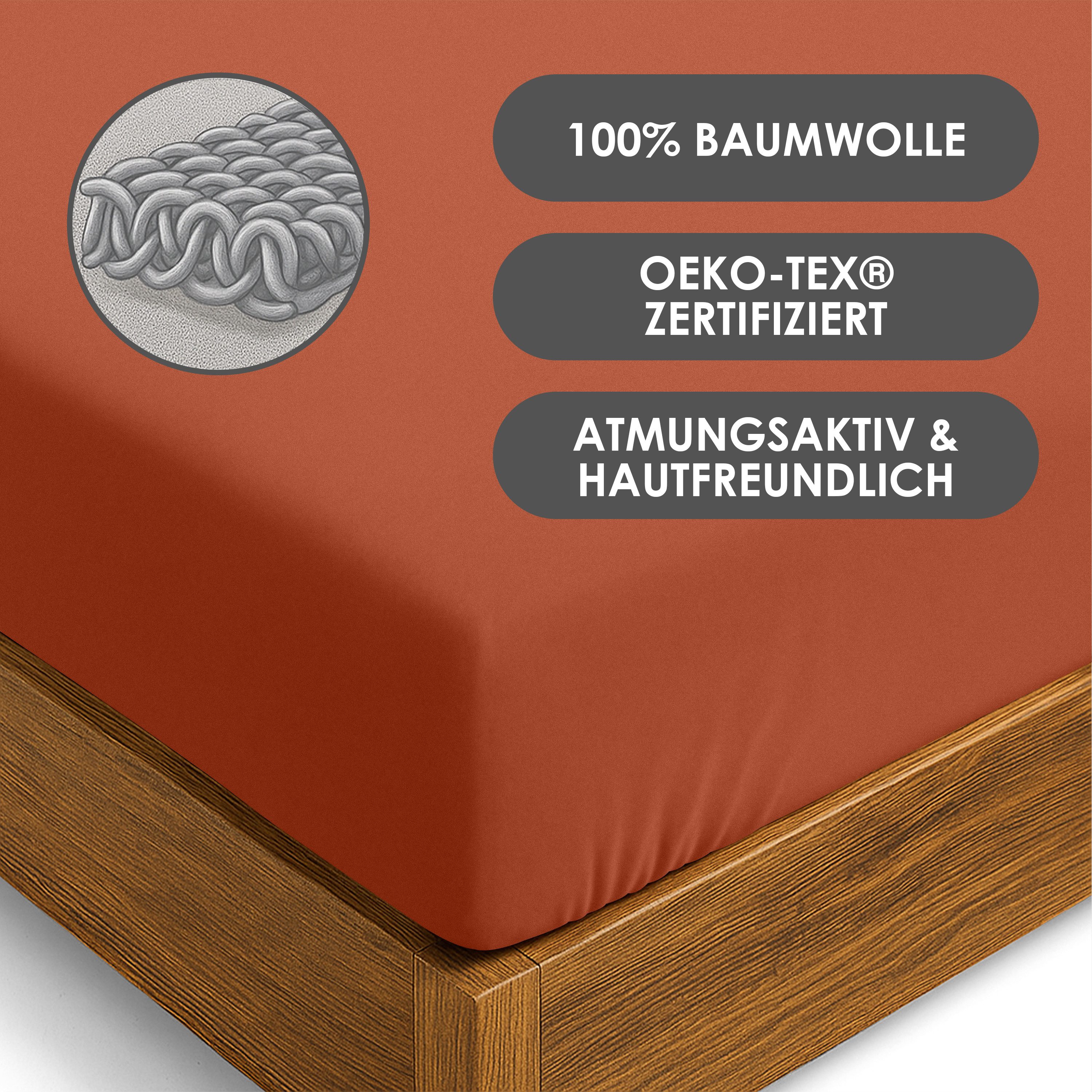 Strauss Home Spannbettlaken Premium, Gummizug: Rundumgummi, günstig online kaufen