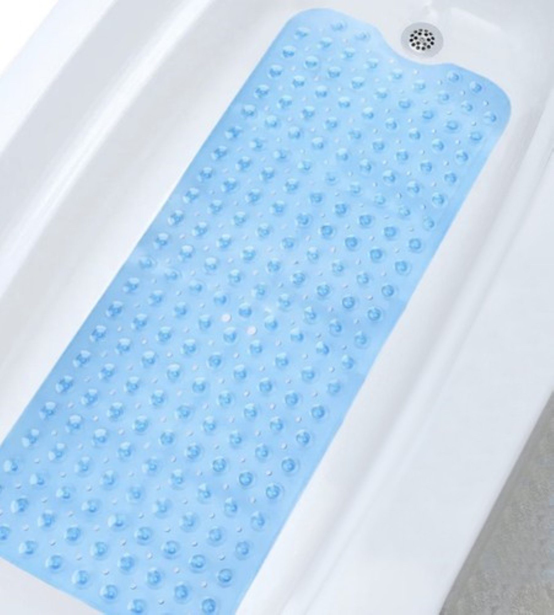 Ruhhy Badematte Rutschfeste Badewannematte Schimmelresitenz - 100 x 40 cm, rutschhemmend, beschichtet, sauggnäpfe, schnell trocknend, anti-rutschmatte, sichere  – Bild 5 von 5