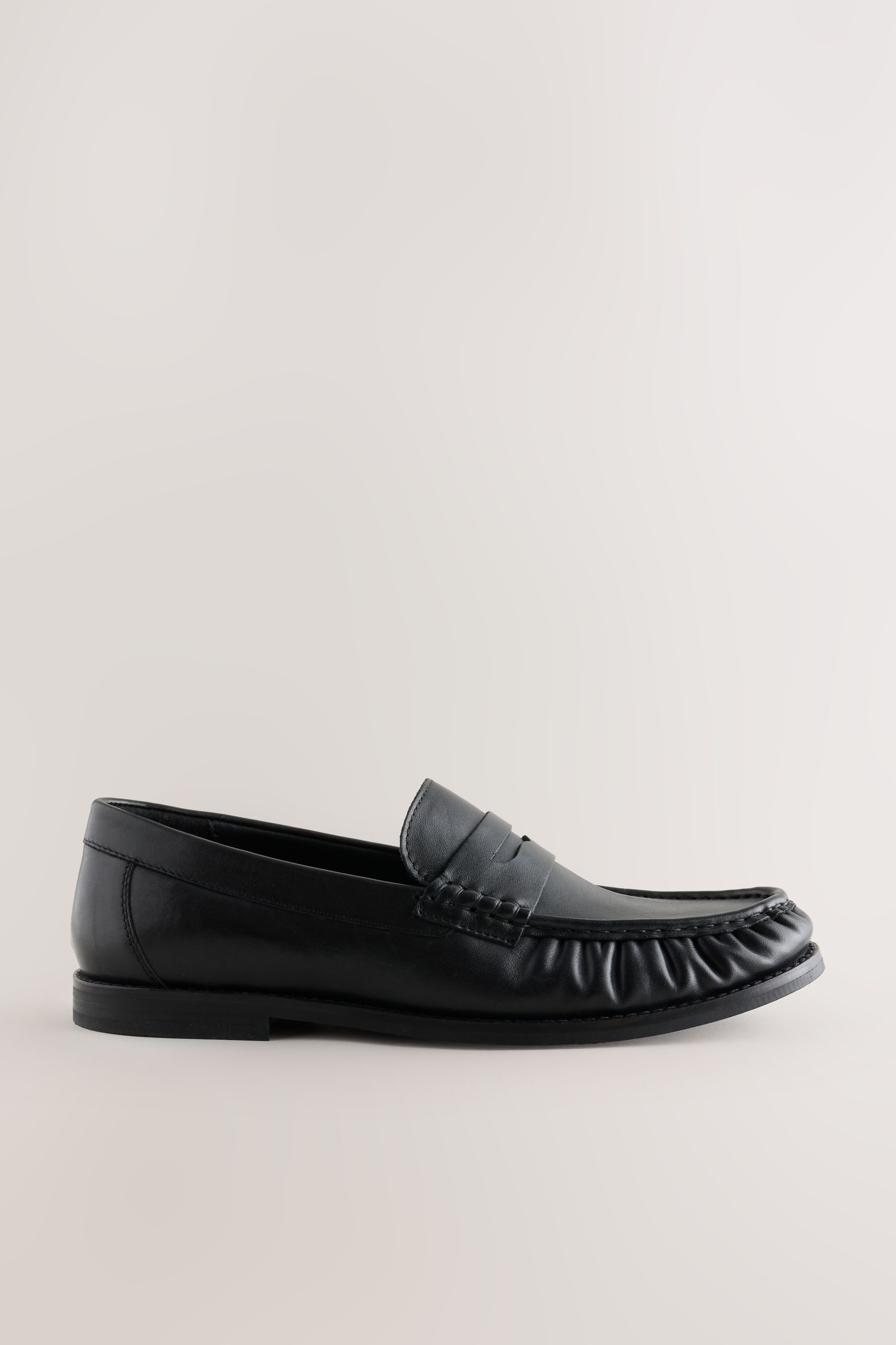 Next Leder-Loafer mit Raffung Loafer (1-tlg)