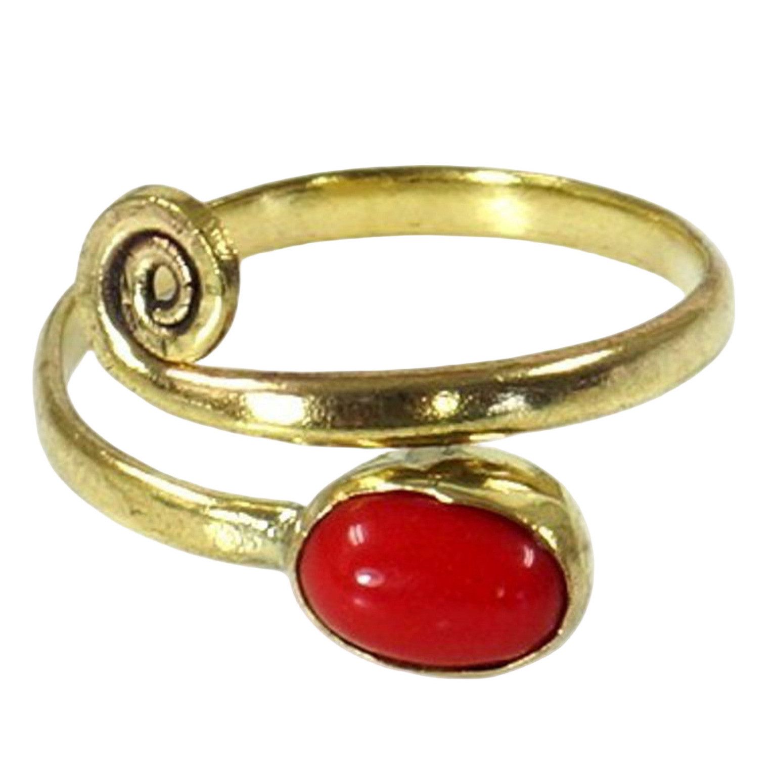 Guru-Shop Zehenring Zehenring aus Messing, Goa Fußschmuck,..