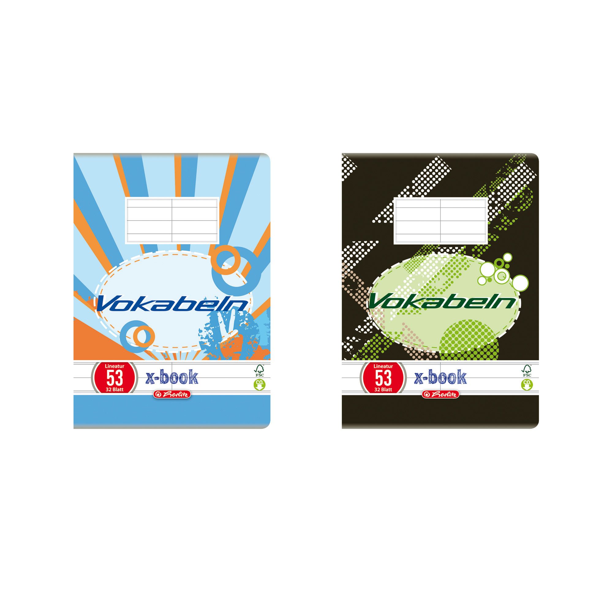 KOH-I-NOOR Vokabelheft HLZ Vokabelheft A6 32 Blatt Lineatur 53 liniertt