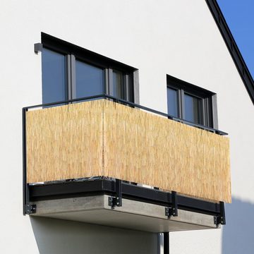 Coradoma Sichtschutzzaunmatten Schilfrohrmatte Sichtschutz Zaun für Balkon, Terrasse, Garten, (viele Größen, Höhe 100-180 cm), aus Schilfrohr 100% Naturprodukt