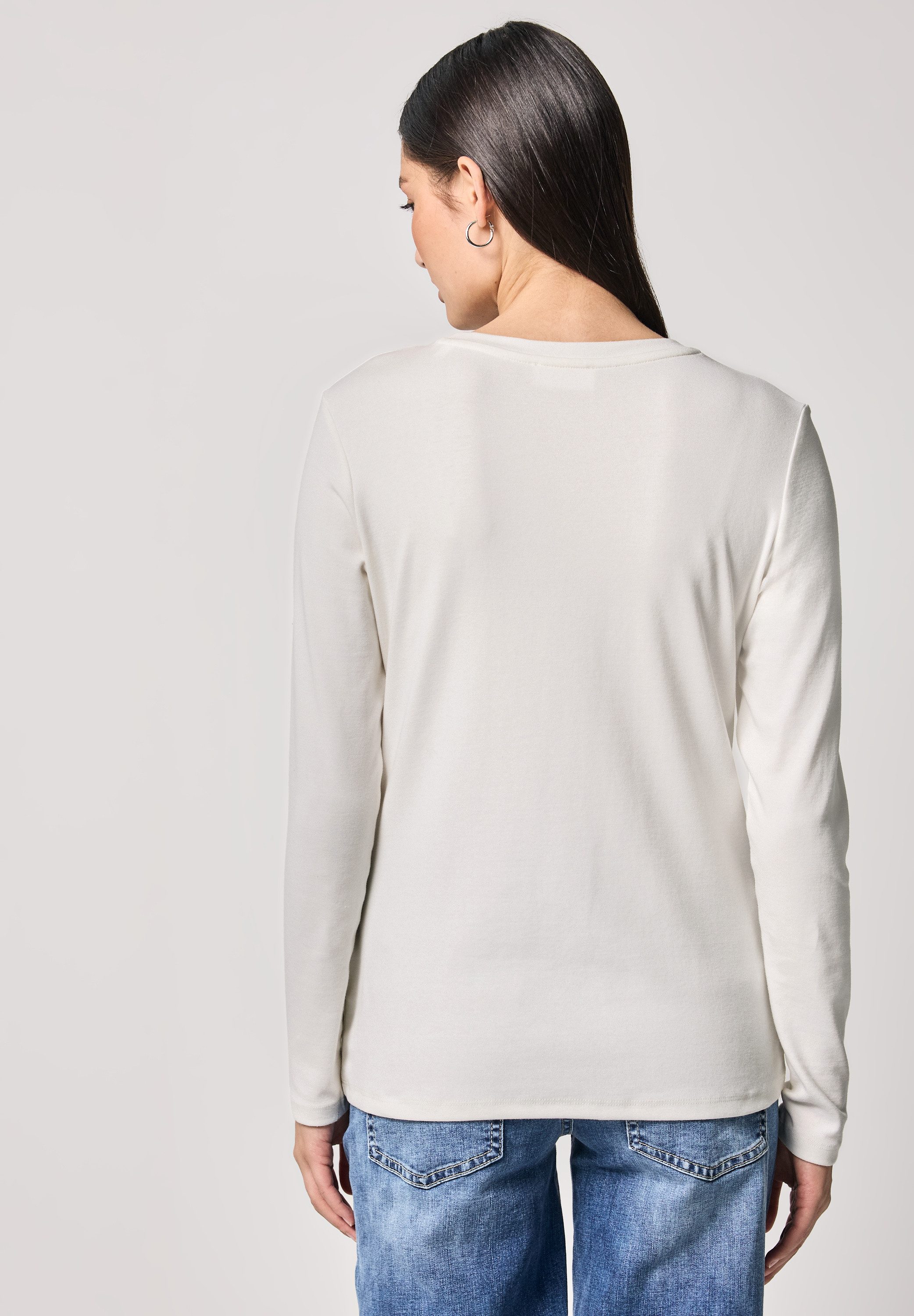STREET ONE STUDIO Langarmshirt im soften Baumwoll-Mix – Bild 3 von 5