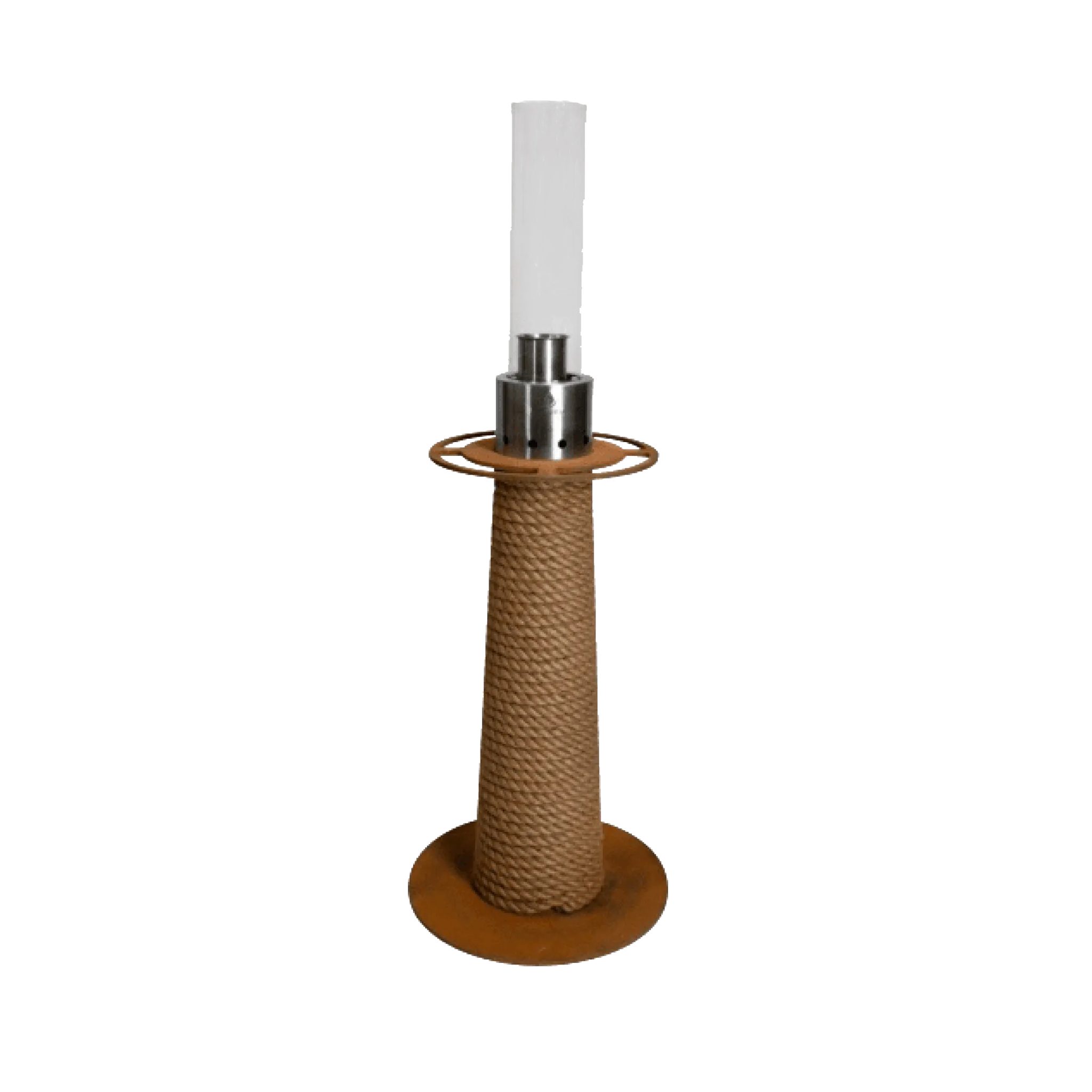 Masuria Gartenfackel Juno Lamp Corten Stahl Outdoor Garten-Fackel Feuer-Lampe
